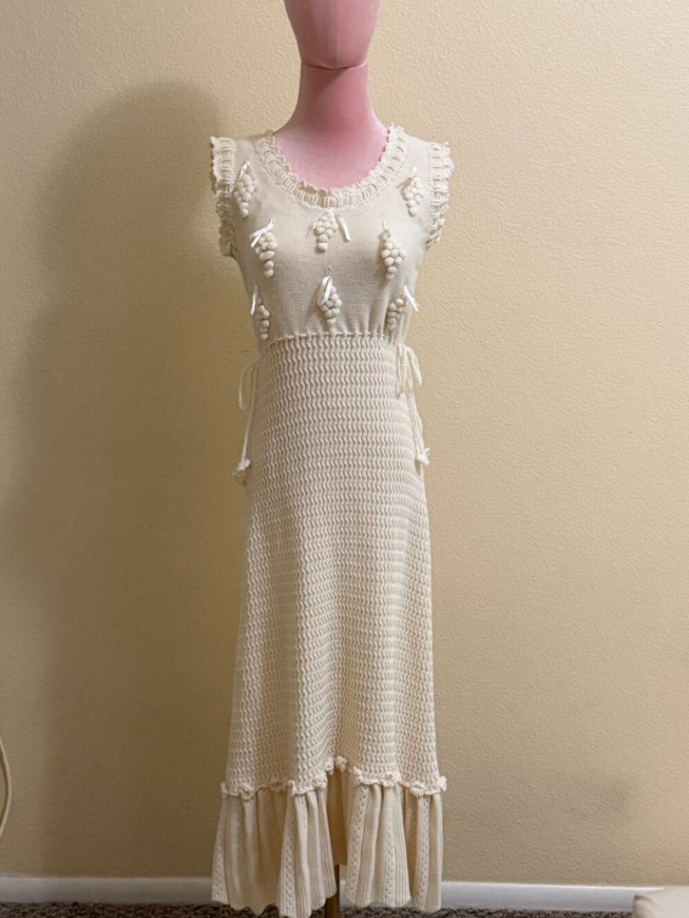 Grape Hyacinth Vine Dress & Cardigan Set (large) - Picture 5 of 6